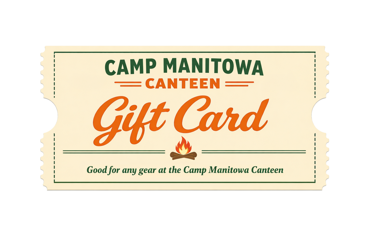 Camp Manitowa Canteen Gift Card